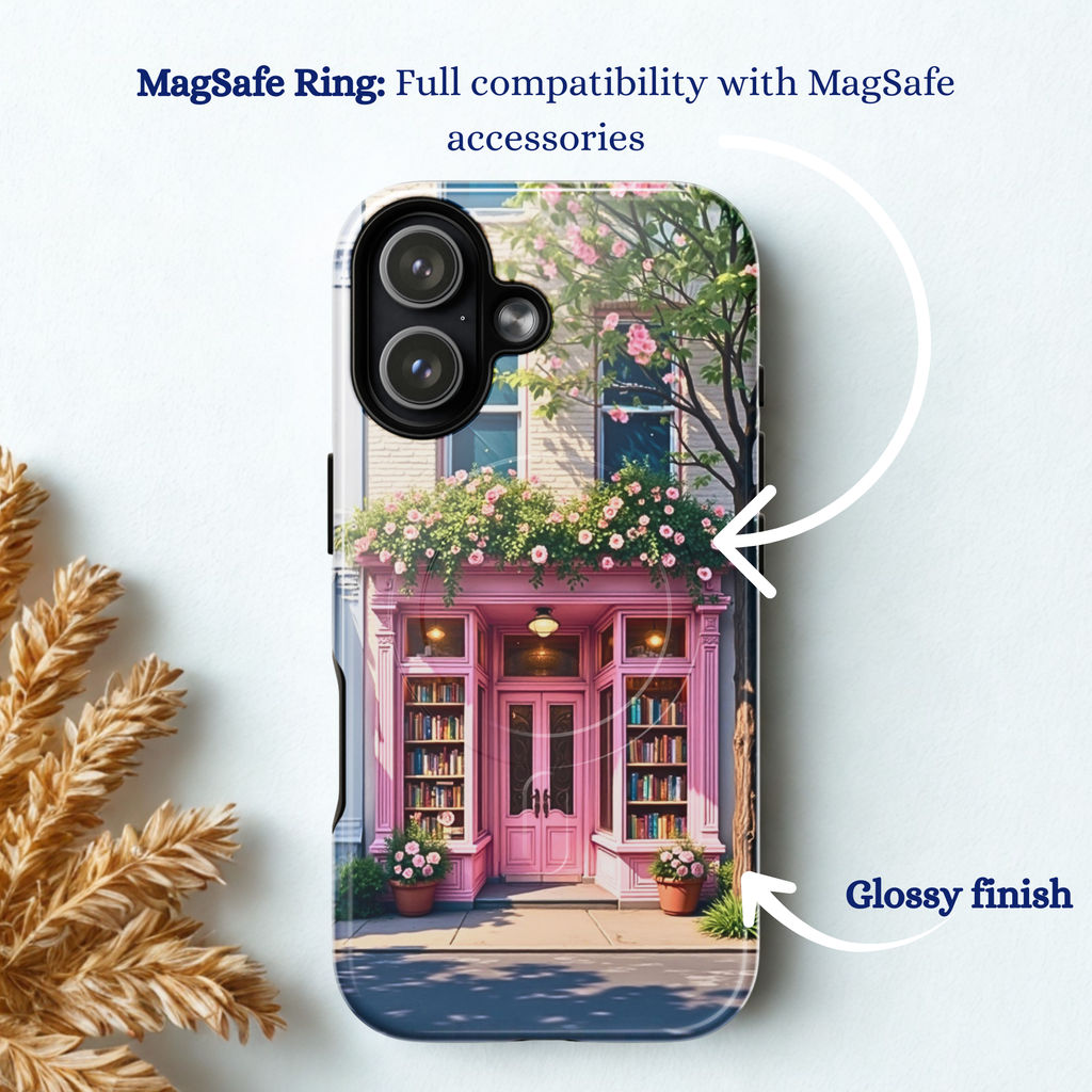 Bookstore Phone case, MagSafe tough case for iPhone