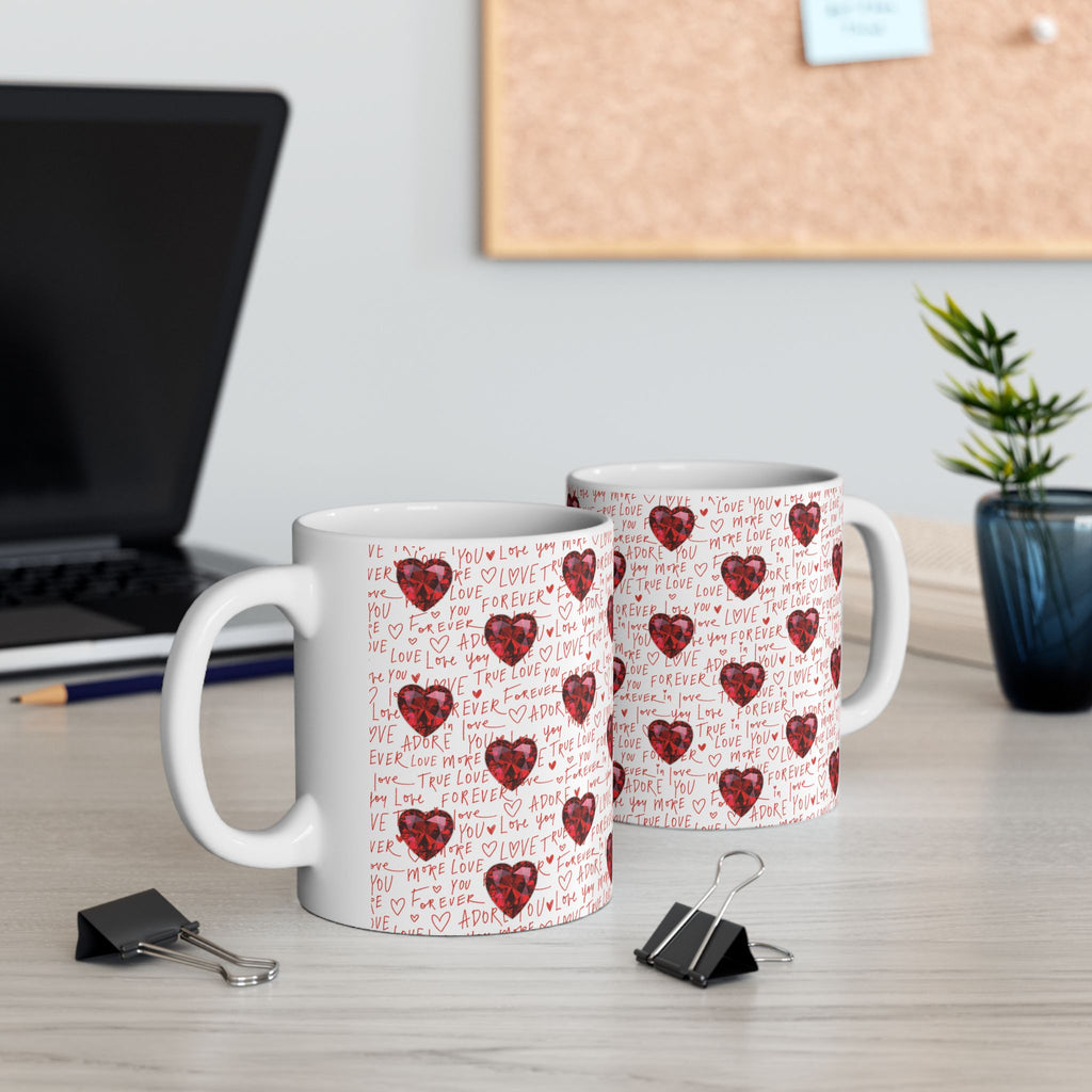 Love Heart Mug, Love Ceramic Mug