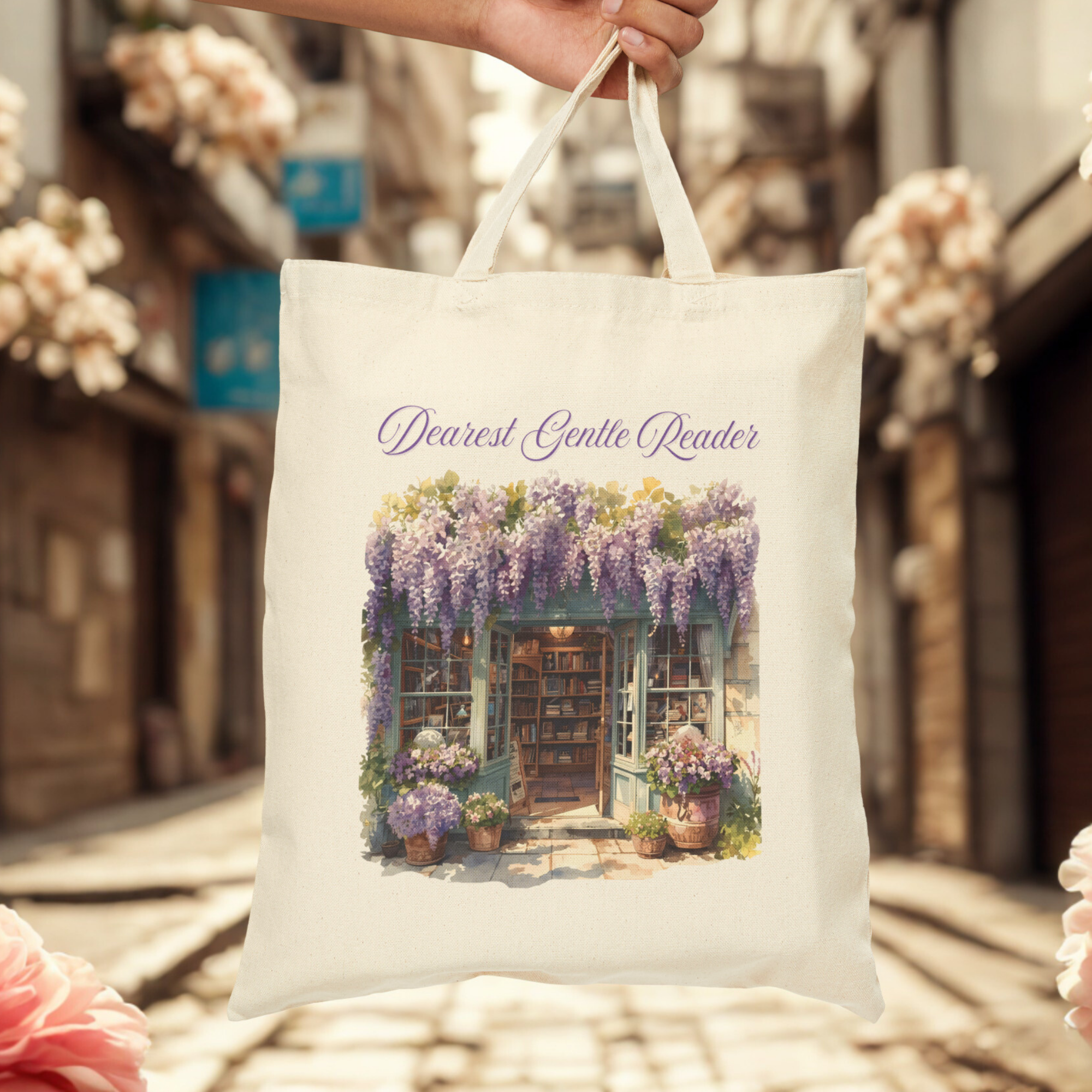 Bridgerton Bookshop Tote Bag, Dearest Glente Reader