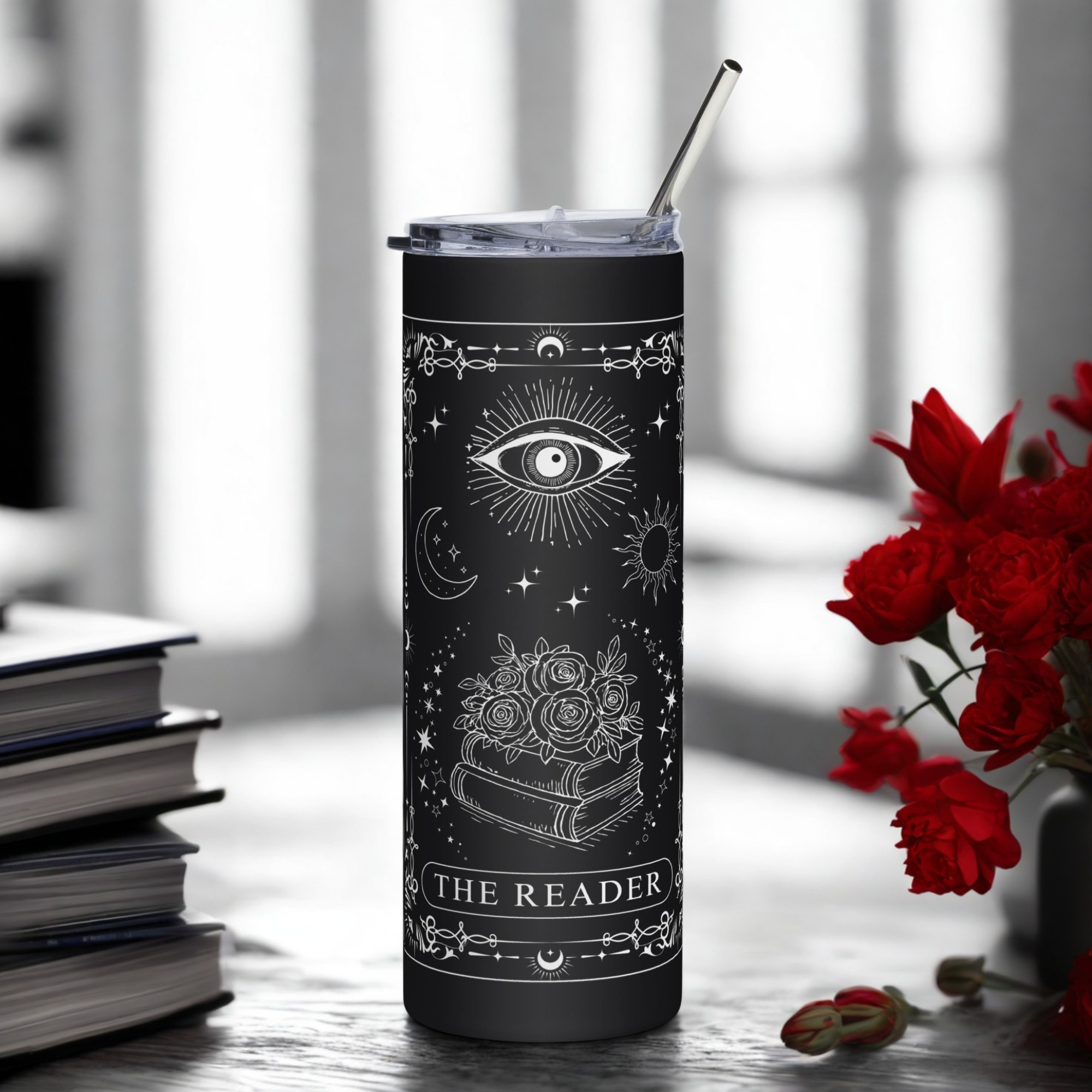 The Reader Tarot Card Tumbler 20oz