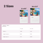 Travel Calendar for 2026, Wall Art Calendar