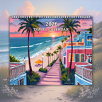 Travel Calendar for 2026, Wall Art Calendar