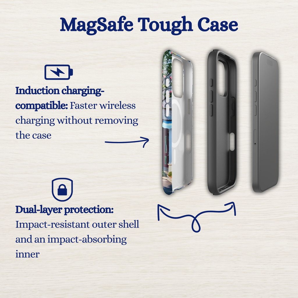 Bookstore Phone case, MagSafe tough case for iPhone