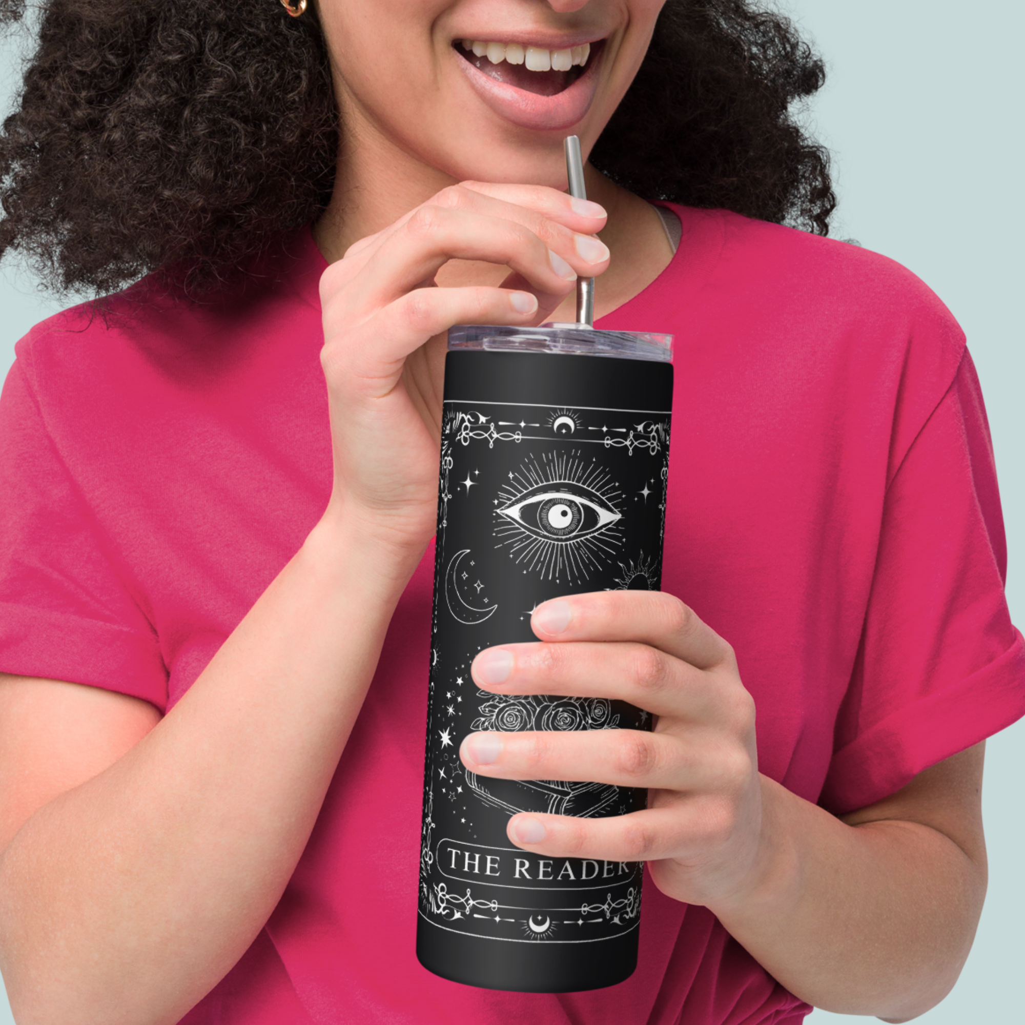 The Reader Tarot Card Tumbler 20oz
