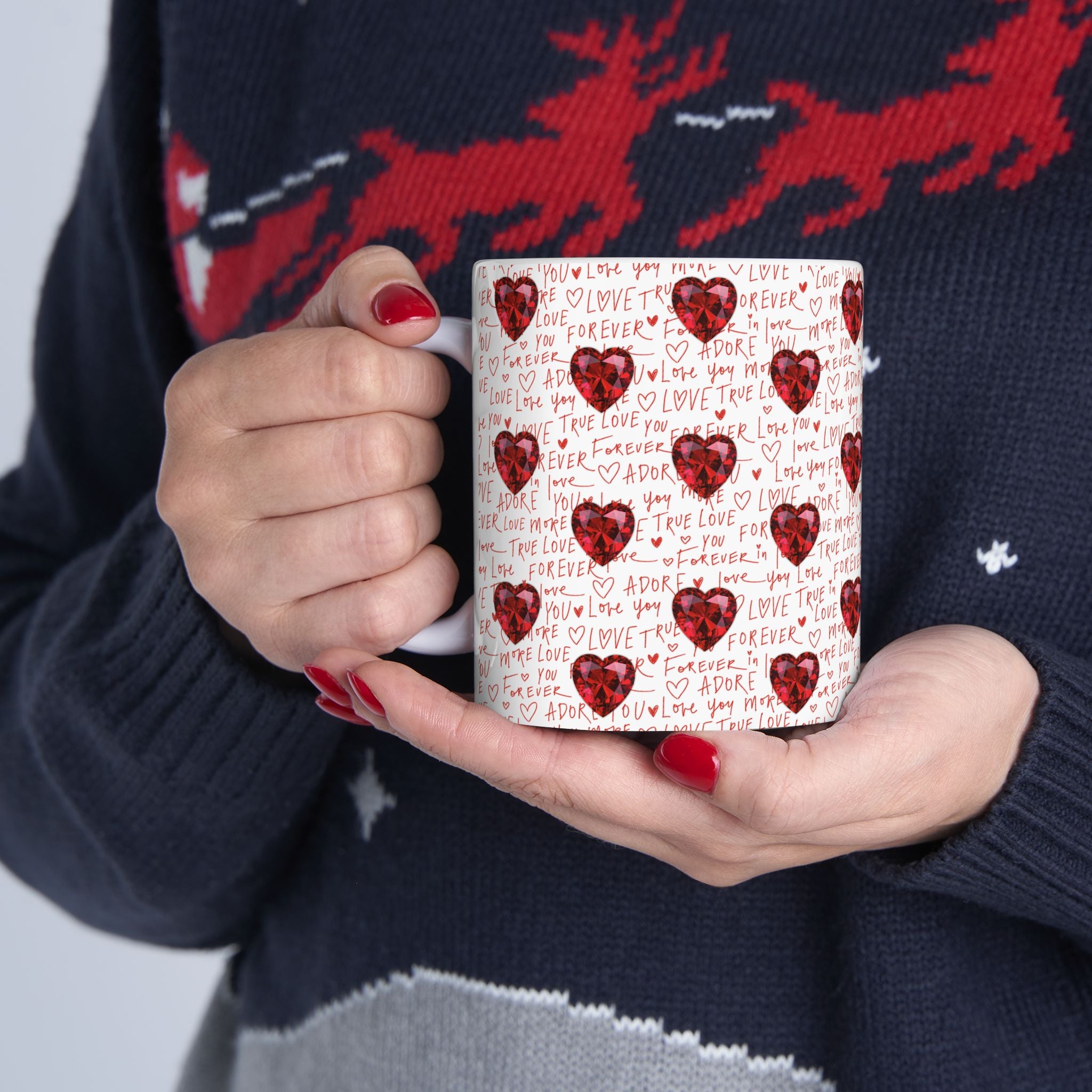 Love Heart Mug, Love Ceramic Mug