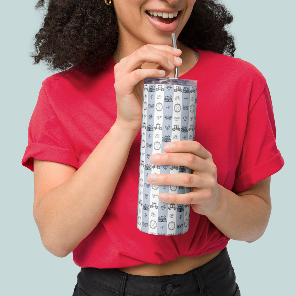 Bridgerton inspired Tumbler 20oz Stainless Steel, Regency Romance Drinkware