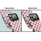 Handwritten Love Hearts iPhone case, Impact-Resistant Case