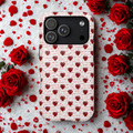 Handwritten Love Hearts iPhone case, Impact-Resistant Case