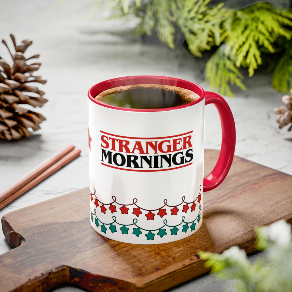 Stranger Mornings Mug, Stranger Things Inspired Coffee Cup