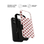 Handwritten Love Hearts iPhone case, Impact-Resistant Case