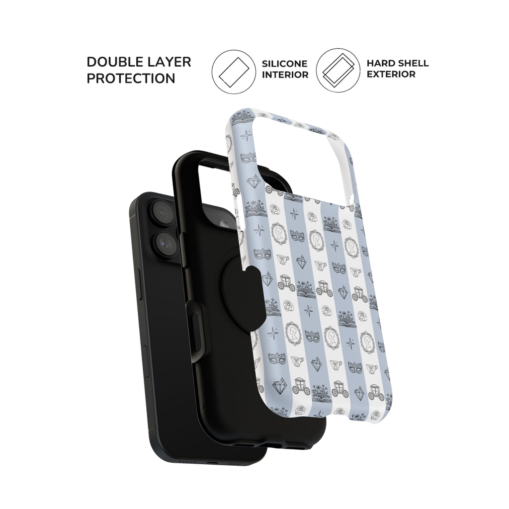 Bridgerton iPhone Case, Floral Bookish Phone Case